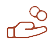 Symbol, Hand mit Geldmünzen