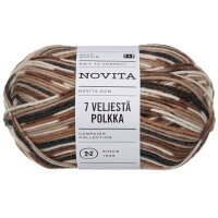 Novita 7 Veljestä Polkka Sockenwolle 100 g in...