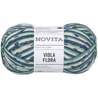 Novita Viola Flora 4fädiges Sockenwolle 100g in...